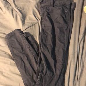 Grey skinny jean pants